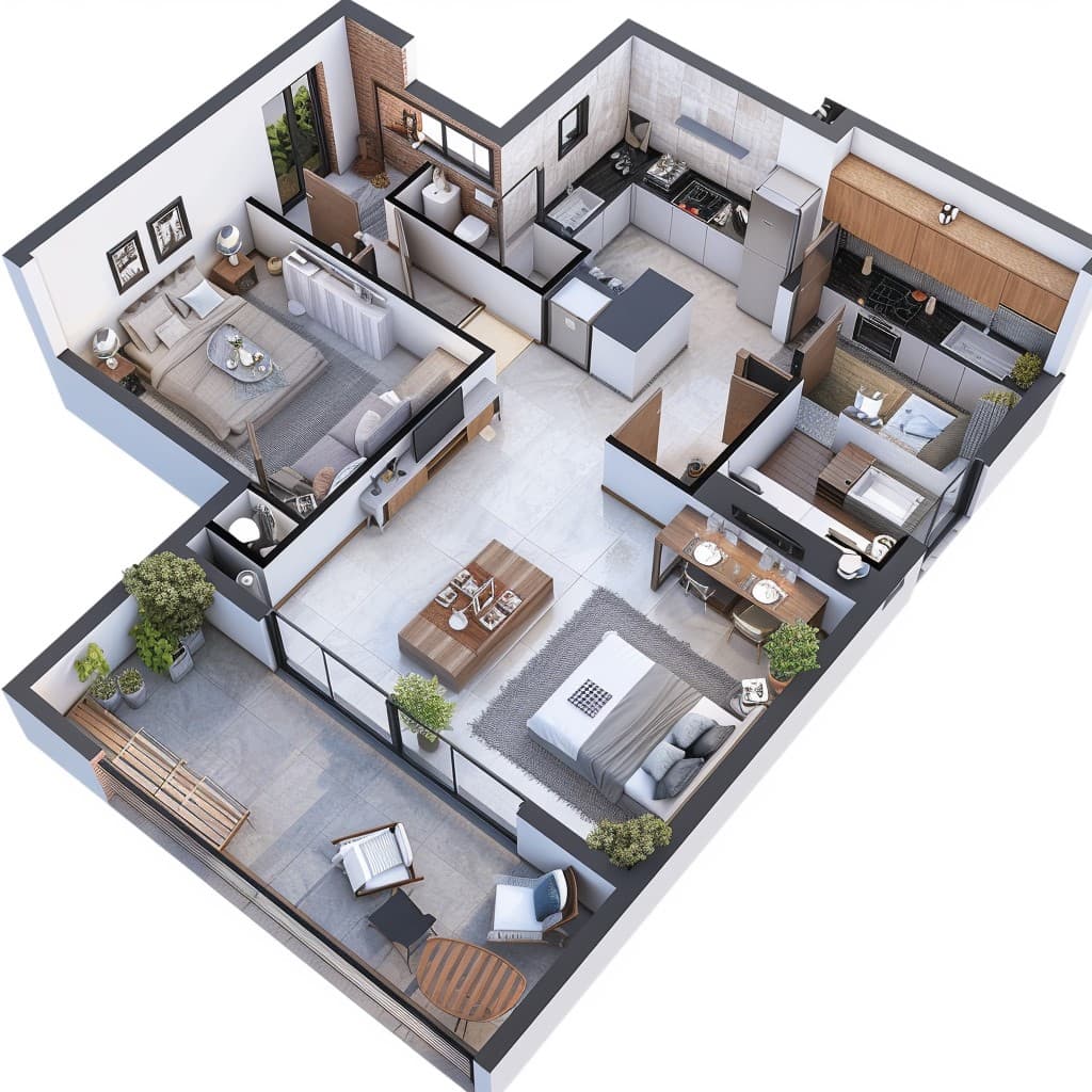 Floor Plan Ground Plus 2